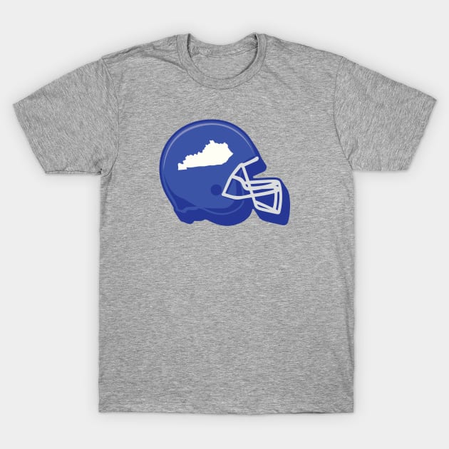 Kentucky Outline Football Helmet T-Shirt by SLAG_Creative